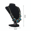 21 x16cm Suede Portrait Neck Model Stand Necklace Jewelry Display Rack Jewelry Holder