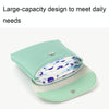 D9900 Simple Lipstick Bag PU Leather Sanitary Storage Bags(Blue)