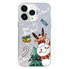 For iPhone 11 Pro Christmas Series PC Full Coverage Pattern Phone Case(CW059 White)