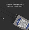 Blueendless US35 USB3.0 To SATA Adapter 2.5 / 3.5-Inch Hard Drive SSD Reader, Spec: USB3.0 UK Plug
