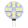 G4 12 LEDs SMD 5050 144LM 6000-6500K Stepless Dimming Energy Saving Light Pin Base Lamp Bulb, DC 12V (White Light)