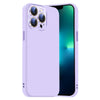 For iPhone 13 Pro Max Nano Lens Cover Liquid Silicone Phone Case(Light Purple)