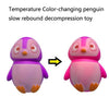 TTPU1158 Temperature Color-Changing Penguin Slow Rebound Decompression Toy