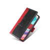 For Asus Zenfone 9 Contrast Color Side Buckle Leather Phone Case(Red + Black)