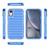 For iPhone XR High Transparency TPU Hybrid PC Airbag Phone Case(Transparent Blue)