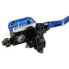 1 Pair A6313-01 22mm Motorcycle Brake and Clutch Master Cylinder Hydraulic Handbrake Handle(Blue)