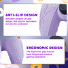 For Sony PS5 Cat Ear Shape Gamepad Silicone Protective Case(Purple)