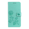 For Xiaomi Redmi 5 Plus Rose Embossed Horizontal Flip Environmental PU Leather Case with Holder & Card Slots & Wallet(Green)