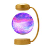 Magnetic Levitation Bluetooth Speaker Household Decorative Ambient Lighting Ornament US Plug, Style: Golden Star Ball