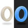 M0137 For Xiaomi Mijia M365 Electric Scooter Accessories 8.5 inch Shock-absorbing Pattern Honeycomb Solid Tire Fluorescent Tire(Fluorescent Blue)