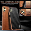 For Samsung Galaxy A06 4G AZNS Electroplated Edge Carbon Fiber Texture Phone Case(Green)