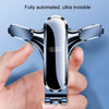 BUDK Triangle Gravity Sensor Car Phone Bracket Car Air Vent Navigation Holder, Model: Bent Suction Cup Base Model