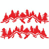 2 PCS/Set D-924 Mountain Woods Pattern Car Modified Decorative Sticker(Red)