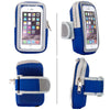 3 PCS Comfortable And Breathable Sports Arm Bag Mobile Phone Wrist Bag For 4-6.5 Inch Mobile Phone(Blue)