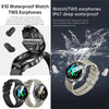 X10 Headphones Smart Watch 1.39 inch Waterproof Bracelet, Support Bluetooth Call / NFC / Heart Rate(Silver)