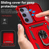 For Samsung Galaxy S24 FE 5G Sliding Camshield Holder Phone Case(Red)