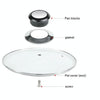Stainless Steel Lid Handle Plastic Top Bead
