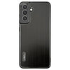 For Samsung Galaxy S25+ 5G PC Hybrid Aluminum Alloy Brushed Shockproof Phone Case(Black)