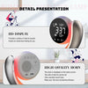 20W Dual Alarm Clock Touch Control Wake Up RGB Light with Nature Music for Sleep (Silver)