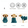 Absorbent Dog Bathrobe Towel, XXL, Turquoise Green