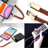 XJ-73 20cm USB to 8 Pin Bracelet Charging Data Cable(Black)