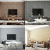 3D Striped Texture Wallpaper Non-woven Deerskin Velvet Marble Thickened Wallpaper, Size:53x950cm(Smoky Grey)