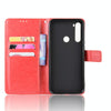 For Xiaomi Redmi Note 8T Retro Crazy Horse Texture Horizontal Flip Leather Case with Holder & Card Slots & Photo Frame(Red)