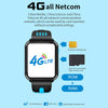 W5 1.54 inch Full-fit Screen Dual Cameras Smart Phone Watch, Support SIM Card / GPS Tracking / Real-time Trajectory / Temperature Monitoring, 3GB+32GB(Black Blue)