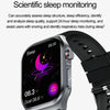 ET585 2.04 inch Silicone Strap IP68 Waterproof Smart Watch, Support ECG / Blood Composition Measurement(Black)