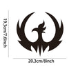 Acrylic Spreading Wings Bird Mirror Stereoscopic Wall Stickers Home Decoration Soft Mirror(Black)