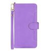 For ASUS Zenfone 10 / 9 Litchi Texture Zipper Leather Phone Case(Purple)