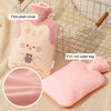 ZS103 Cartoon Plush Water-filled Explosion-proof Hot Water Bags, Spec: Pink Rabbit(500ml)