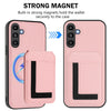 For Samsung Galaxy A13 5G / A04s CX01 Detachable Magsafe Magnetic Card Bag Phone Case(Pink)