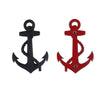 Ship Anchor Shape Car Auto Metal Free Stickers(Black)