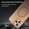 For iPhone 11 Pro MagSafe Frosted Translucent TPU + PC Full Coverage Phone Case(Orange)