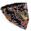 Black Cotton Pet Bib & Headband L (36-46cm Neck)