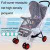 Full Cover Folding Mosquito Net Plus Encrypted Stroller Mosquito Net(White)