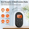M01 Mini Portable Rechargeable FM / AM Radio With Backlight(Black)