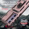 For Samsung Galaxy S24 FE 5G Sliding Camshield Holder Phone Case(Rose Gold)