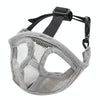Bulldog Muzzle, Breathable Mesh, Grey, Size M