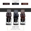 COWATHER XF018 Men Casual Business Pin Buckle Cowhide Belt,Length: 125cm(Brown)