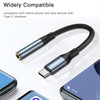 Yesido YAU38 Type-C to 3.5mm Female Audio Adapter(Black)