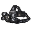 5 LEDs USB Rechargeable Outdoor Long-range Camping Night Fishing Headlight