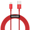 Baseus Superior Series CALYS-A09 2.4A USB to 8 Pin Interface Fast Charging Data Cable, Cable Length:1m(Red)