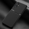 For Samsung Galaxy A06 4G Classic Tilt Strip Grain Magnetic PC Hybrid TPU Phone Case(Black)