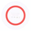 Universal QI Standard Round Wireless Charging Pad (White + Red)