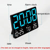 Large Display Led Digital Clock 5 Modes Brightness Adjustable Temperature Mute Electronic Clock(Red Double Color)