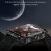 KT71 1.96 inch HD Square Screen Rugged Smart Watch Supports Bluetooth Calls/Sleep Monitoring/Blood Oxygen Monitoring(Black + Gold)