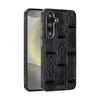 For Samsung Galaxy S25+ 5G ABEEL Beast Pattern 6D Micro-Embossed MagSafe Genuine Leather Phone Case(Black)