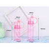 Creative Spray Water Bottle Sports Bottle Portable With Lid Summer Hydration Beauty Plastic Cup, Size:400 ML(Pink)